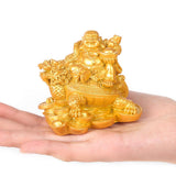 Max Laughing Buddha Resin Ornament Microlandschaft Resin Decoration Gift Gold