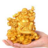Max Laughing Buddha Resin Ornament Microlandschaft Resin Decoration Gift Gold