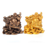 Max Laughing Buddha Resin Ornament Microlandschaft Resin Decoration Gift Gold