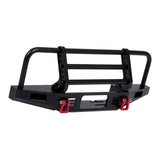 Max 1/10 Metal Front Bumper with LED Light for Traxxas TRX4 Axial Scx10 RC Car