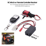 Max RC Winch & Remote Controller Receiver for 1/10 Axial SCX10 TRX4 D90 TF2 CC01