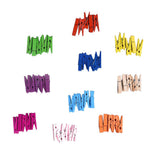 Max 50pcs Bamboo Natural Mini Wooden Clips for Clothespin Craft Decor Clips