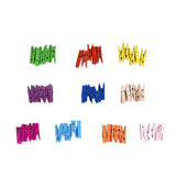 Max 50pcs Bamboo Natural Mini Wooden Clips for Clothespin Craft Decor Clips