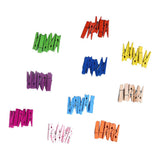 Max 50pcs Bamboo Natural Mini Wooden Clips for Clothespin Craft Decor Clips