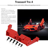 Max Alloy RC Car Steering Servo Mount for 1/10 Traxxas Trx-4 RC Crawler Red