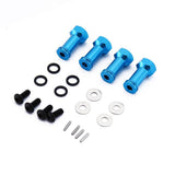 Max 24mm Wheel Hub Hex Drive Adaptor for 1/16 Remote Control Crawler Car x4 Blue