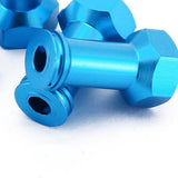 Max 24mm Wheel Hub Hex Drive Adaptor for 1/16 Remote Control Crawler Car x4 Blue