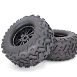Max 2Pcs 17mm Wheel Rim Tire Tyres 170mm for 1/8 RC Bigfoot RC Monster Trucks