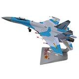 Max 1:72 Scale SU35 Fighter Model Russian Airplane with Stand Gray Collectables
