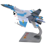 Max 1:72 Scale SU35 Fighter Model Russian Airplane with Stand Gray Collectables