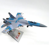 Max 1:72 Scale SU35 Fighter Model Russian Airplane with Stand Gray Collectables