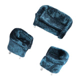 Max Dolls House Miniature Furniture 1/25 Double Sofa Couch for Hot Toys  Blue