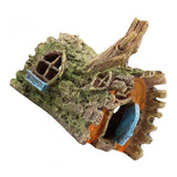 Max Aquarium Tree House Decor Fish Tank Decorations Reptiles Hiding Cave