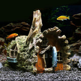 Max Aquarium Tree House Decor Fish Tank Decorations Reptiles Hiding Cave