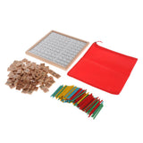Maxbell 1-100 Consecutive Wooden Counting Sticks Toy Chinese Characters Domino Baby