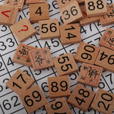 Maxbell 1-100 Consecutive Wooden Counting Sticks Toy Chinese Characters Domino Baby