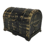 Maxbell Kids Pirate Treasure Chest Toy Box Party Favors Props Antique Bronze Empty