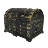 Maxbell Kids Pirate Treasure Chest Toy Box Party Favors Props Antique Bronze Empty