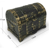 Maxbell Kids Pirate Treasure Chest Toy Box Party Favors Props Antique Bronze