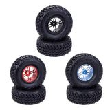 Maxbell 2pcs Rubber Wheel Tire Tyres for 1:10 Scale Model RC Car Upgrade Parts Black