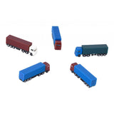 Maxbell 5pcs Painted Model Cars Truck Toys Building Train Layout Scale N (1 to 150)