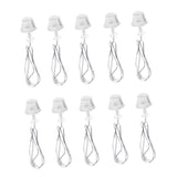 Maxbell 10pcs 1:25 Miniature Golden Lamp Table Lighting Dollhouse Decoration  23mm