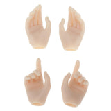 Max 4pcs 1/6 Scale Hand Models for Hot Toys 12inch Female Figures Body Accessory