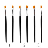 Maxbell 2X Pro Flat Tip Nylon Hair Oil Paint Brush for Artists Painter Beginner No.6