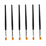 Maxbell 2X Pro Flat Tip Nylon Hair Oil Paint Brush for Artists Painter Beginner No.6