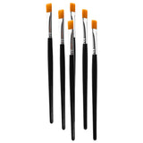 Maxbell 2X Pro Flat Tip Nylon Hair Oil Paint Brush for Artists Painter Beginner No.6