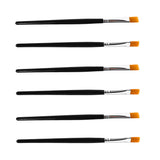 Maxbell 2X Pro Flat Tip Nylon Hair Oil Paint Brush for Artists Painter Beginner No.6