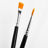 Maxbell 2X Pro Flat Tip Nylon Hair Oil Paint Brush for Artists Painter Beginner No.4
