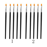 Maxbell 5X Pro Flat Tip Nylon Hair Oil Paint Brush for Artists Painter Beginner No.3