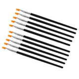 Maxbell 5X Pro Flat Tip Nylon Hair Oil Paint Brush for Artists Painter Beginner No.3