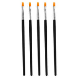 Maxbell 5X Pro Flat Tip Nylon Hair Oil Paint Brush for Artists Painter Beginner No.3
