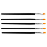 Maxbell 5X Pro Flat Tip Nylon Hair Oil Paint Brush for Artists Painter Beginner No.3