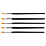 Maxbell 5X Pro Flat Tip Nylon Hair Oil Paint Brush for Artists Painter Beginner No.3