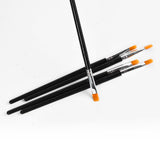 Maxbell 5X Pro Flat Tip Nylon Hair Oil Paint Brush for Artists Painter Beginner No.3