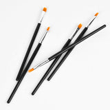 Maxbell 5X Pro Flat Tip Nylon Hair Oil Paint Brush for Artists Painter Beginner No.2
