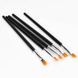 Maxbell 5X Pro Flat Tip Nylon Hair Oil Paint Brush for Artists Painter Beginner No.2