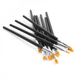 Maxbell 10X Pro Flat Tip Nylon Hair Oil Paint Brush for Artists Painters Beginners