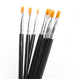 Maxbell 10X Pro Flat Tip Nylon Hair Oil Paint Brush for Artists Painters Beginners
