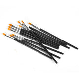 Maxbell 10X Pro Flat Tip Nylon Hair Oil Paint Brush for Artists Painters Beginners