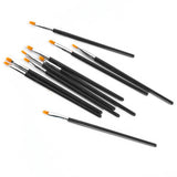 Maxbell 10X Pro Flat Tip Nylon Hair Oil Paint Brush for Artists Painters Beginners