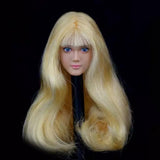 Max Maxb 1/6 Scale Female Figure Head Sculpt Moving Eye Beauty Charming Wheat Color