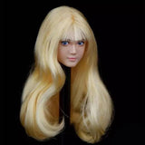 Max Maxb 1/6 Scale Female Figure Head Sculpt Moving Eye Beauty Charming Wheat Color