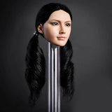 Maxbell 1/6 Scale Asian Beauty Soldier Head Sculpt for 12" Action Figure Body Black