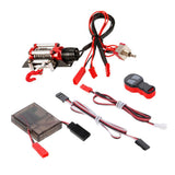 Maxbell Metal Winch System with Wireless Remote Control Receiver for 1/10 RC Crawler