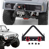 Maxbell Metal Front Bumper Triangle Bull Bar W/ Shackles for 1/10 RC4WD Axial SCX10