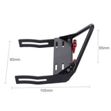 Maxbell Metal Front Bumper Triangle Bull Bar W/ Shackles for 1/10 RC4WD Axial SCX10